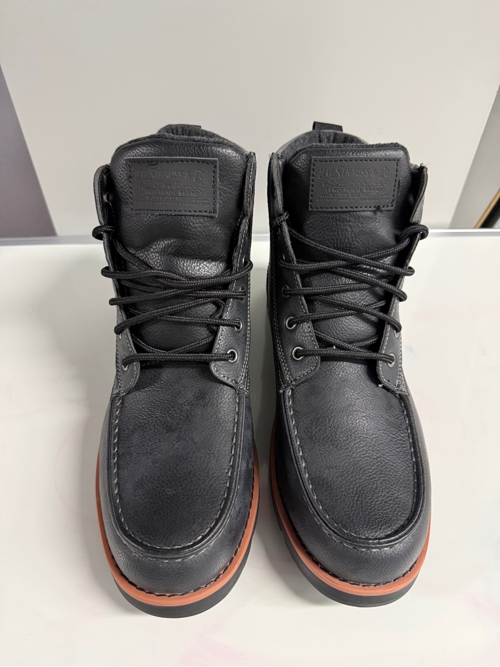 Levi's Black Chukka Boots with Tan Accent